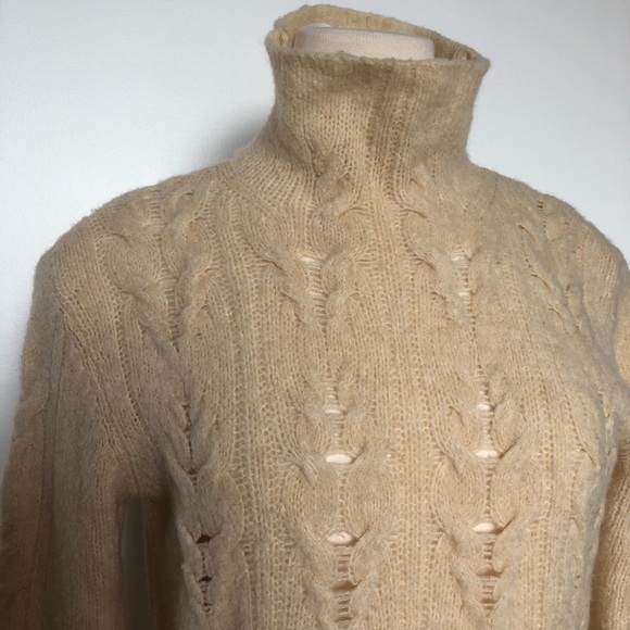 THEORY Lightweight Cable Knit Turtleneck Sweater - Picture 2 of 6